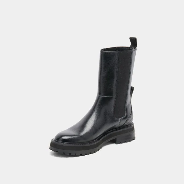 Boots and Booties Shop Dolce Vita Rich H2o Boots Black Multi Crinkle Patent Black Waterproof Boots Black Multi Crinkle Patent