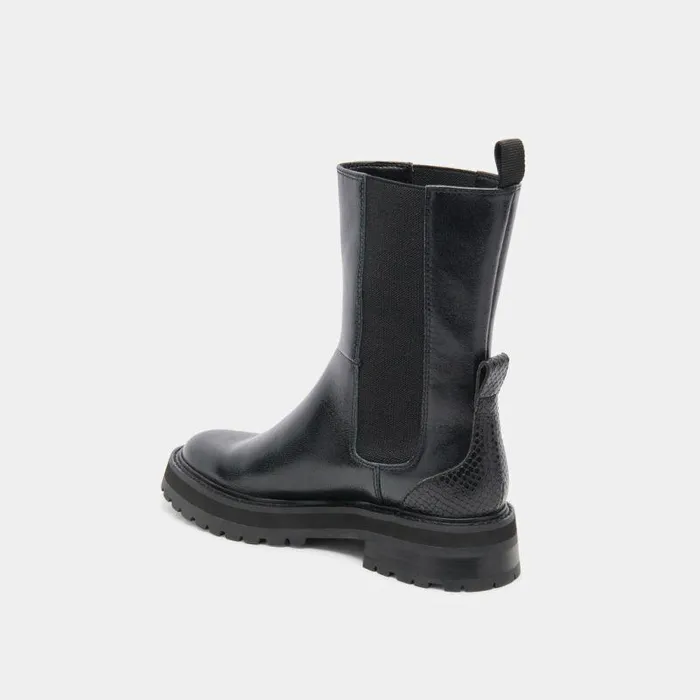 Boots and Booties Shop Dolce Vita Rich H2o Boots Black Multi Crinkle Patent Black Waterproof Boots Black Multi Crinkle Patent