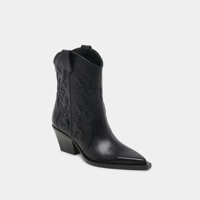 Boots and Booties Shop Dolce Vita Rimona Booties Black Leather Black Leather