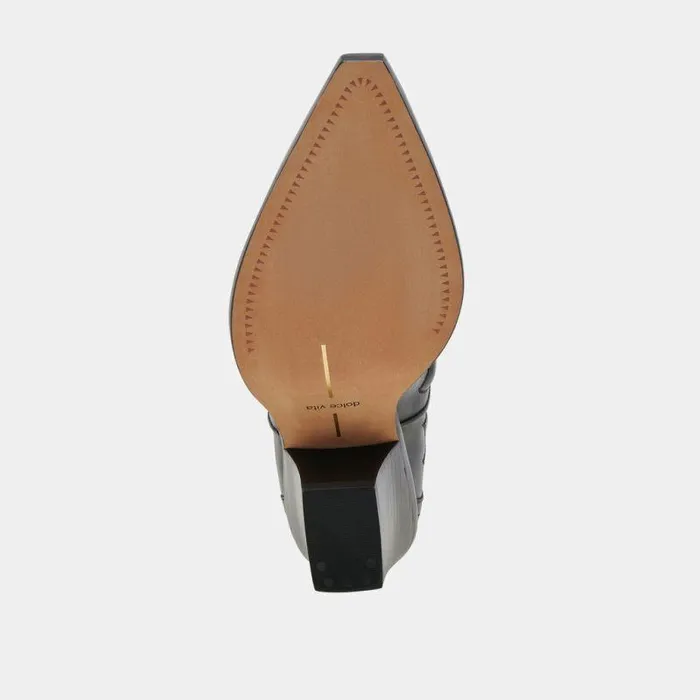 Boots and Booties Shop Dolce Vita Rimona Booties Black Leather Black Leather