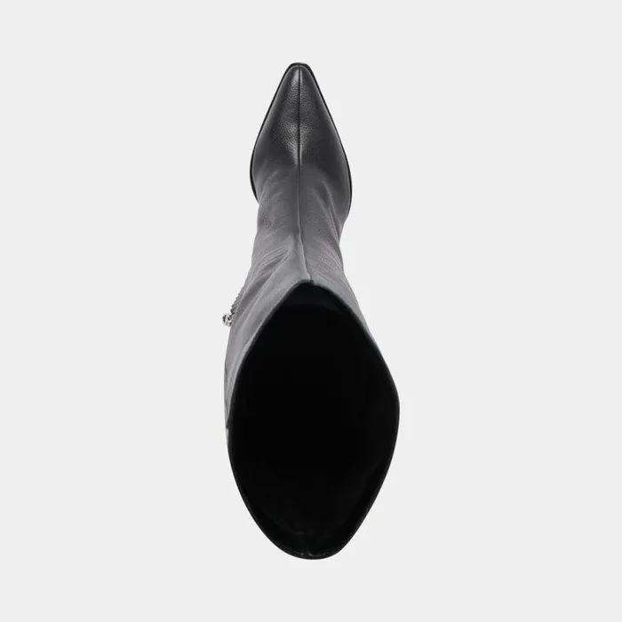 Boots and Booties Shop Dolce Vita Rocky Boots Black Leather Black Leather Kneehigh Boots Black Leather