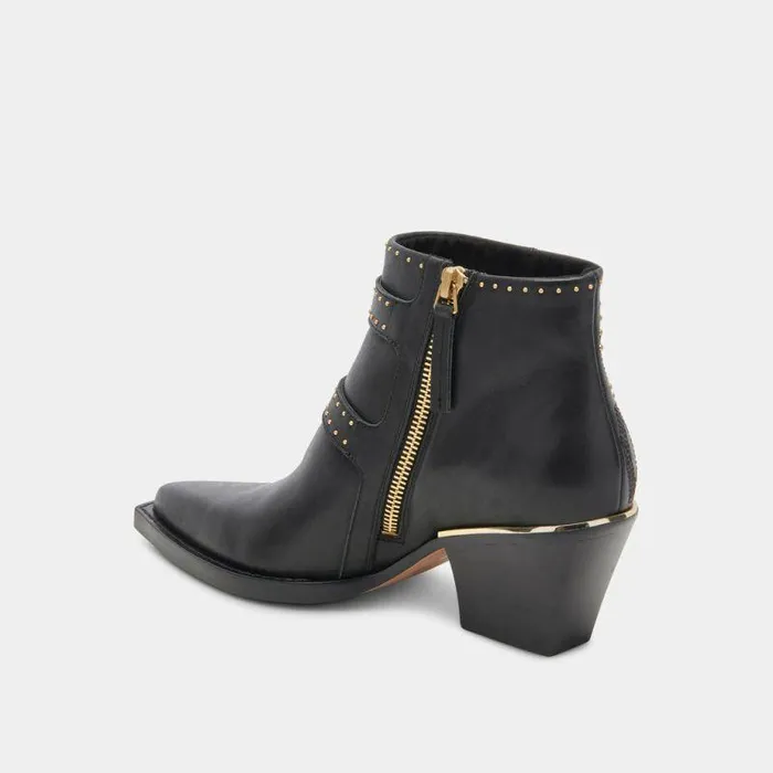Boots and Booties Shop Dolce Vita Ronnie Booties Black Leather Black Leather