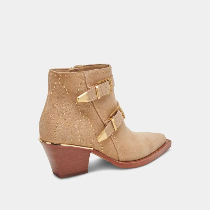Boots and Booties Shop Dolce Vita Ronnie Booties Camel Suede Camel Suede