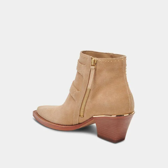 Boots and Booties Shop Dolce Vita Ronnie Booties Camel Suede Camel Suede