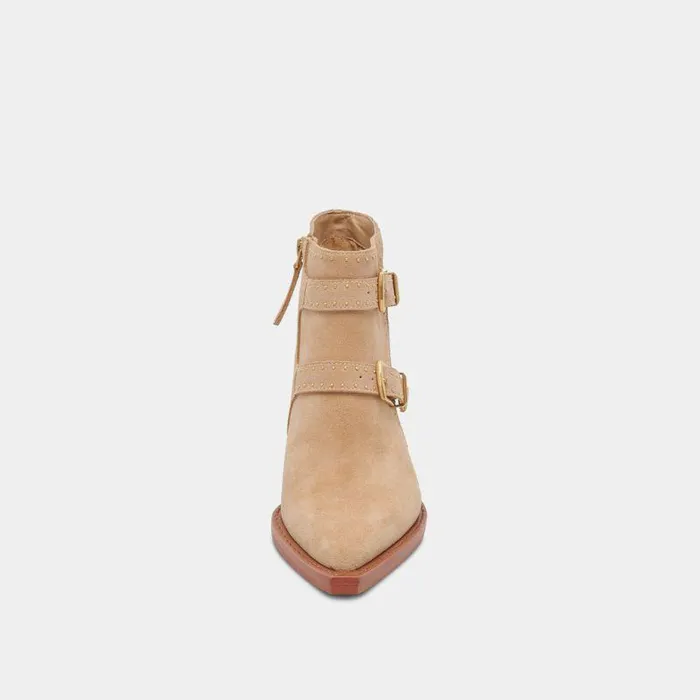 Boots and Booties Shop Dolce Vita Ronnie Booties Camel Suede Camel Suede