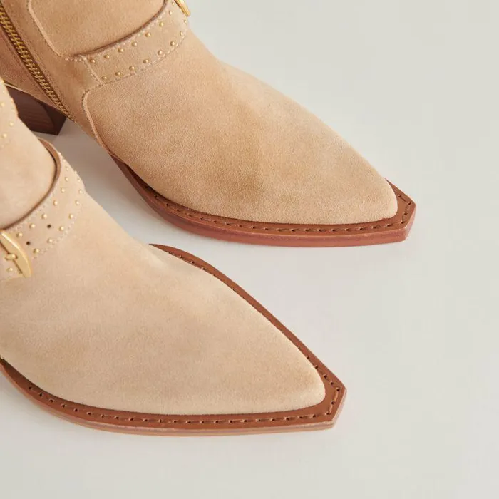 Boots and Booties Shop Dolce Vita Ronnie Booties Camel Suede Camel Suede