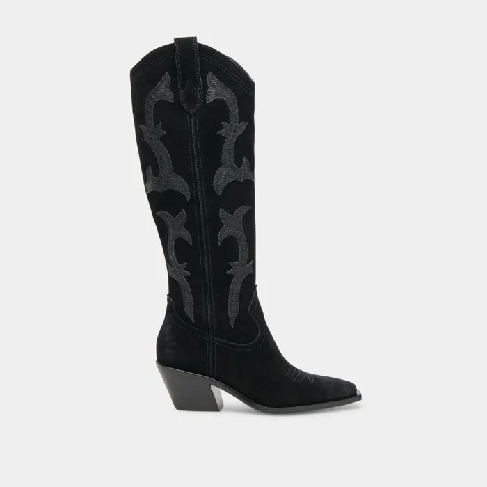 Boots and Booties Shop Dolce Vita Samare Boots Onyx Suede Onyx Suede