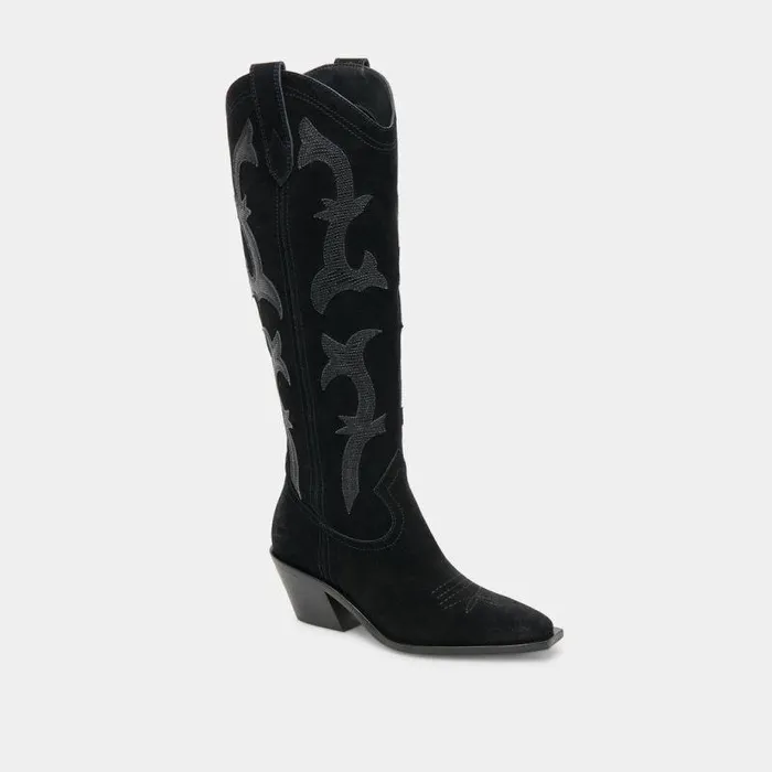 Boots and Booties Shop Dolce Vita Samare Boots Onyx Suede Onyx Suede