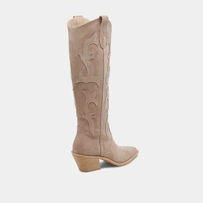 Boots and Booties Shop Dolce Vita Samare Boots Taupe Suede Taupe Suede