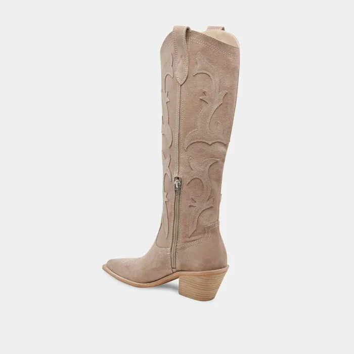 Boots and Booties Shop Dolce Vita Samare Boots Taupe Suede Taupe Suede