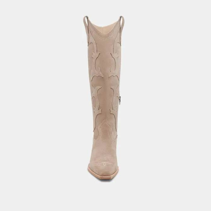 Boots and Booties Shop Dolce Vita Samare Boots Taupe Suede Taupe Suede