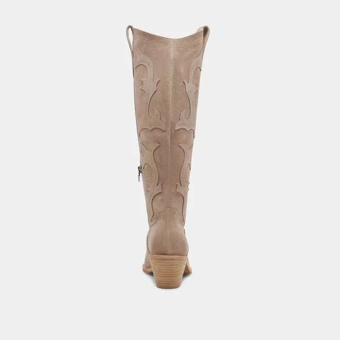 Boots and Booties Shop Dolce Vita Samare Boots Taupe Suede Taupe Suede