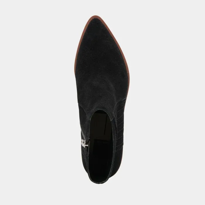 Boots and Booties Shop Dolce Vita Sawyer Booties Onyx Suede Onyx Suede