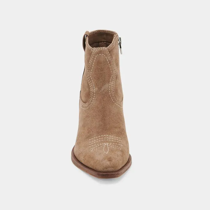 Boots and Booties Shop Dolce Vita Silma Booties Truffle Suede Truffle Suede