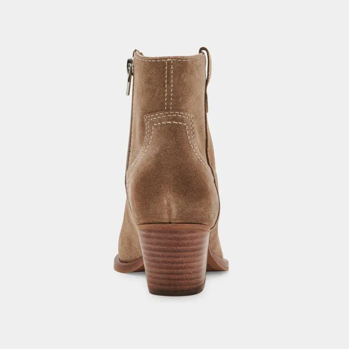 Boots and Booties Shop Dolce Vita Silma Booties Truffle Suede Truffle Suede