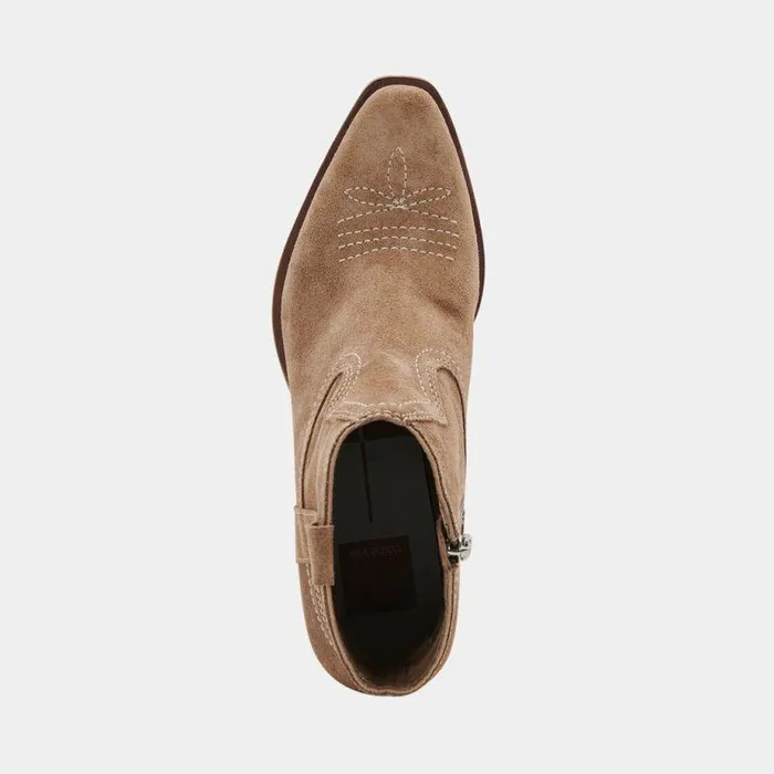 Boots and Booties Shop Dolce Vita Silma Booties Truffle Suede Truffle Suede