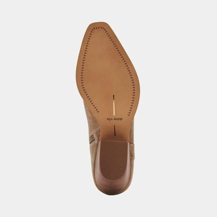 Boots and Booties Shop Dolce Vita Silma Booties Truffle Suede Truffle Suede