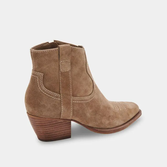 Boots and Booties Shop Dolce Vita Silma Booties Truffle Suede Truffle Suede