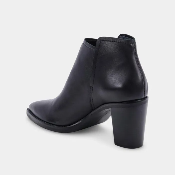 Boots and Booties Shop Dolce Vita Spade Booties Black Leather Black Leather