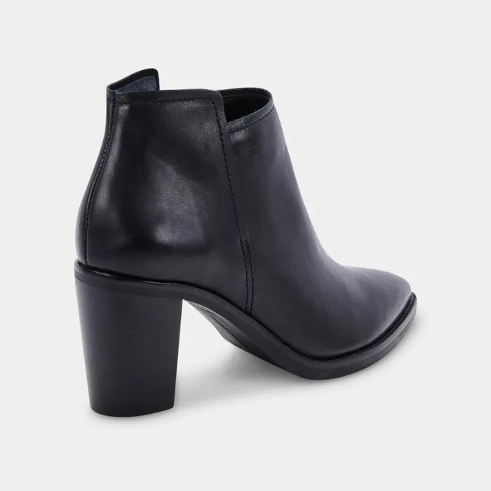 Boots and Booties Shop Dolce Vita Spade Booties Black Leather Black Leather