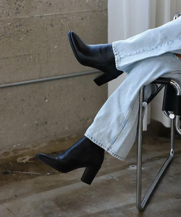 Boots and Booties Shop Dolce Vita Spade Booties Black Leather Black Leather
