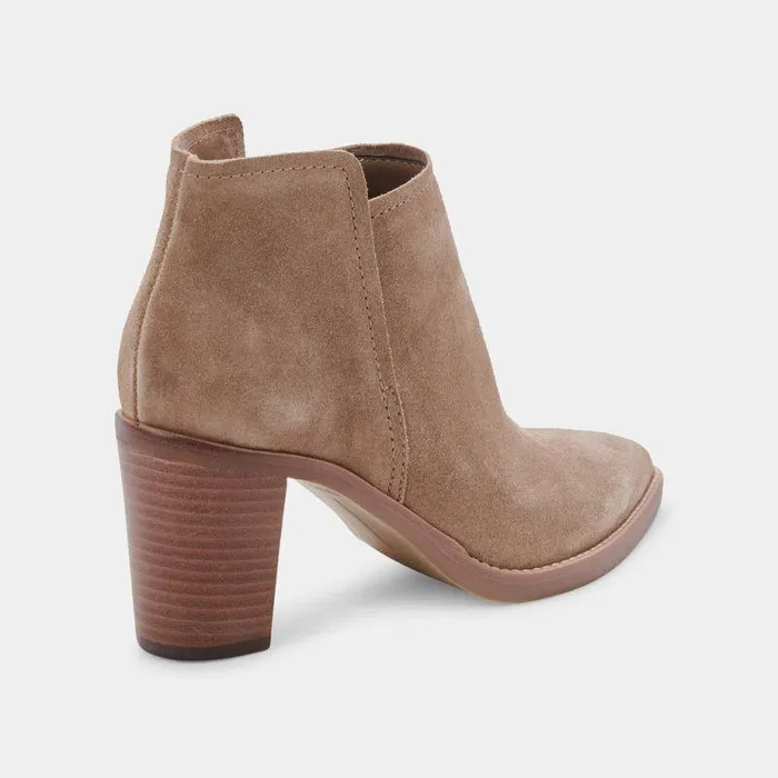 Boots and Booties Shop Dolce Vita Spade Booties Mushroom Suede Mushroom Suede