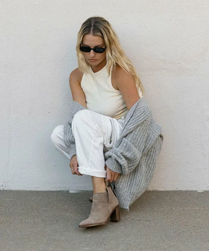 Boots and Booties Shop Dolce Vita Spade Booties Mushroom Suede Mushroom Suede