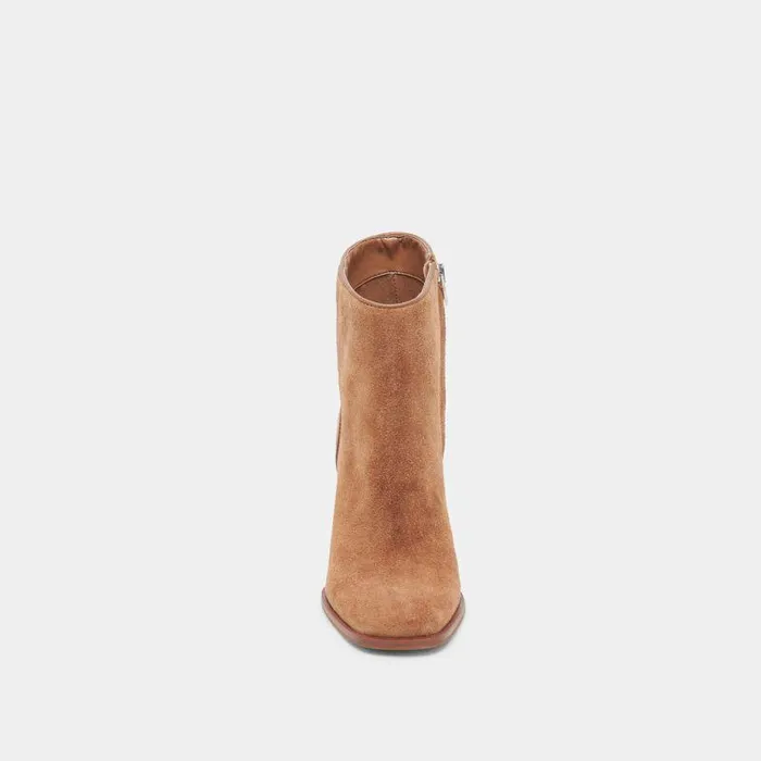 Boots and Booties Shop Dolce Vita Susann Wide Booties Chestnut Suede Chestnut Suede