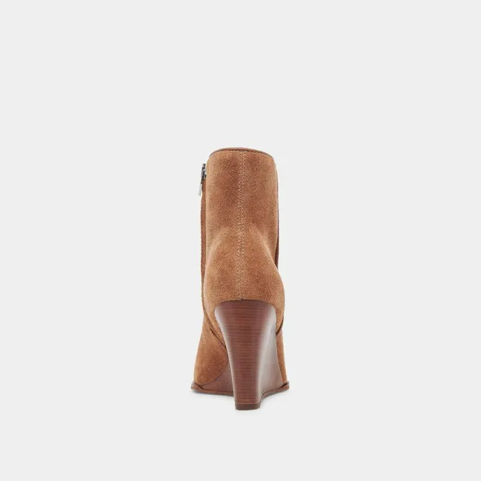 Boots and Booties Shop Dolce Vita Susann Wide Booties Chestnut Suede Chestnut Suede