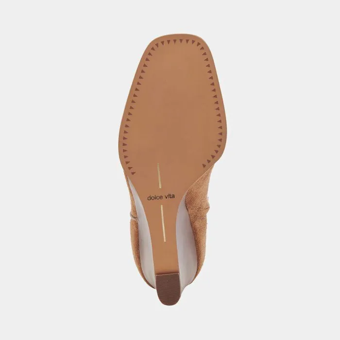 Boots and Booties Shop Dolce Vita Susann Wide Booties Chestnut Suede Chestnut Suede