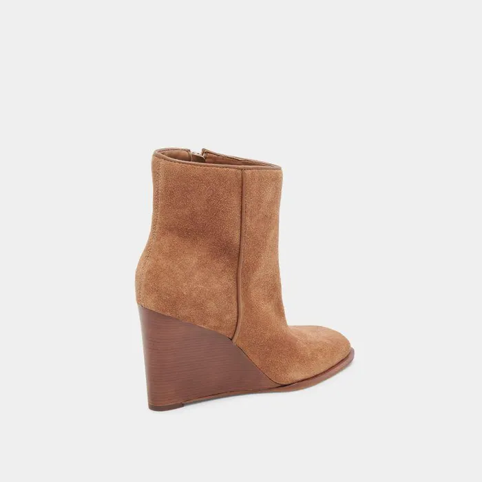 Boots and Booties Shop Dolce Vita Susann Wide Booties Chestnut Suede Chestnut Suede