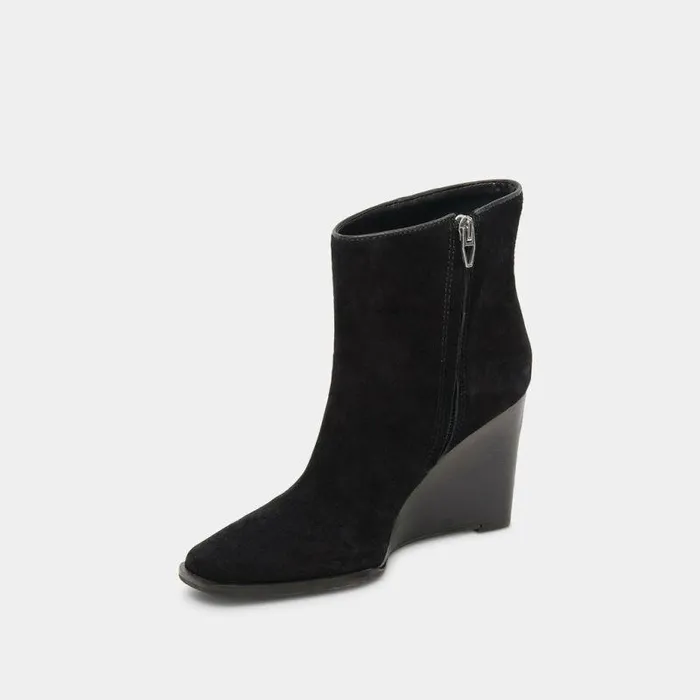 Boots and Booties Shop Dolce Vita Susann Wide Booties Onyx Suede Onyx Suede