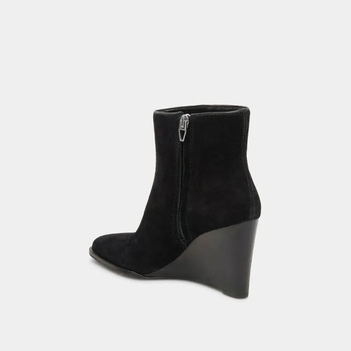 Boots and Booties Shop Dolce Vita Susann Wide Booties Onyx Suede Onyx Suede