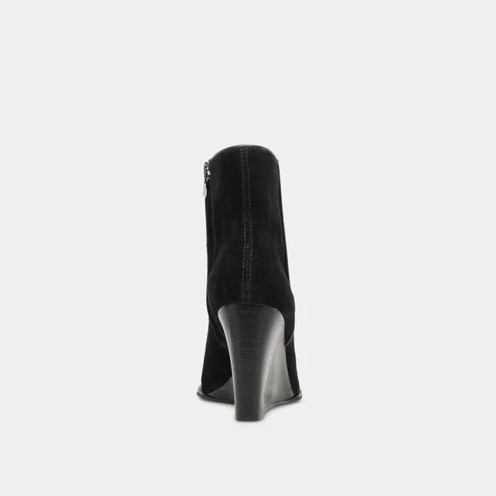 Boots and Booties Shop Dolce Vita Susann Wide Booties Onyx Suede Onyx Suede
