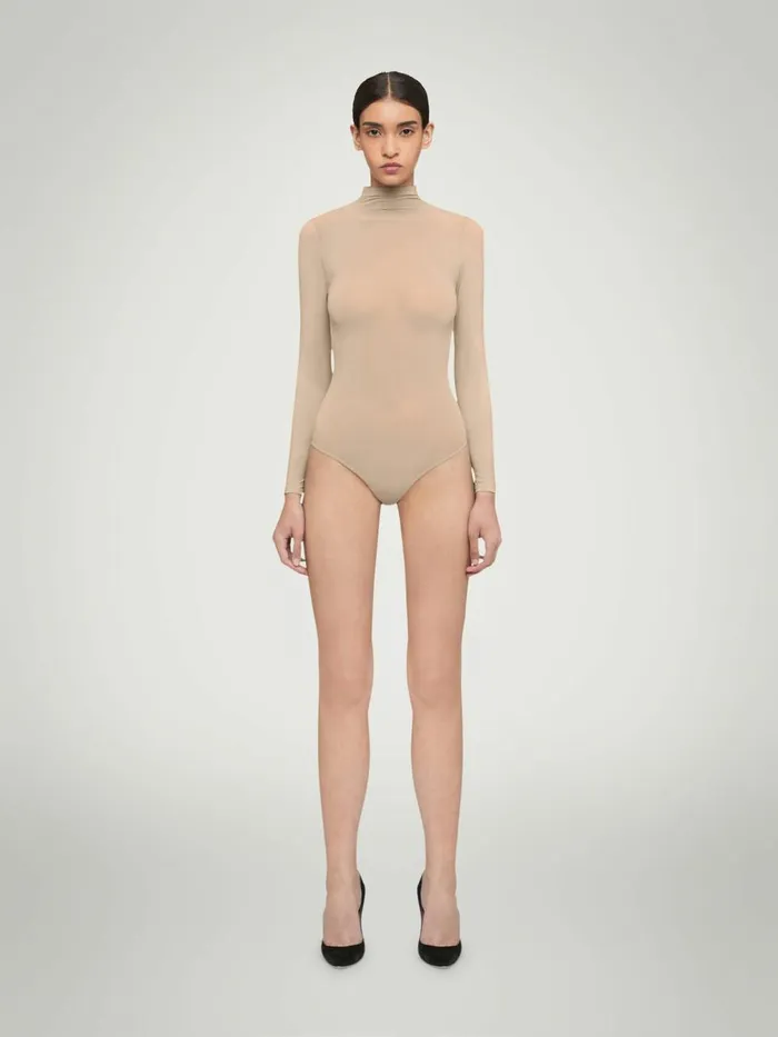 Buenos Aires String Body Cafe Au Lait Women Wolford Longsleeve Shirts