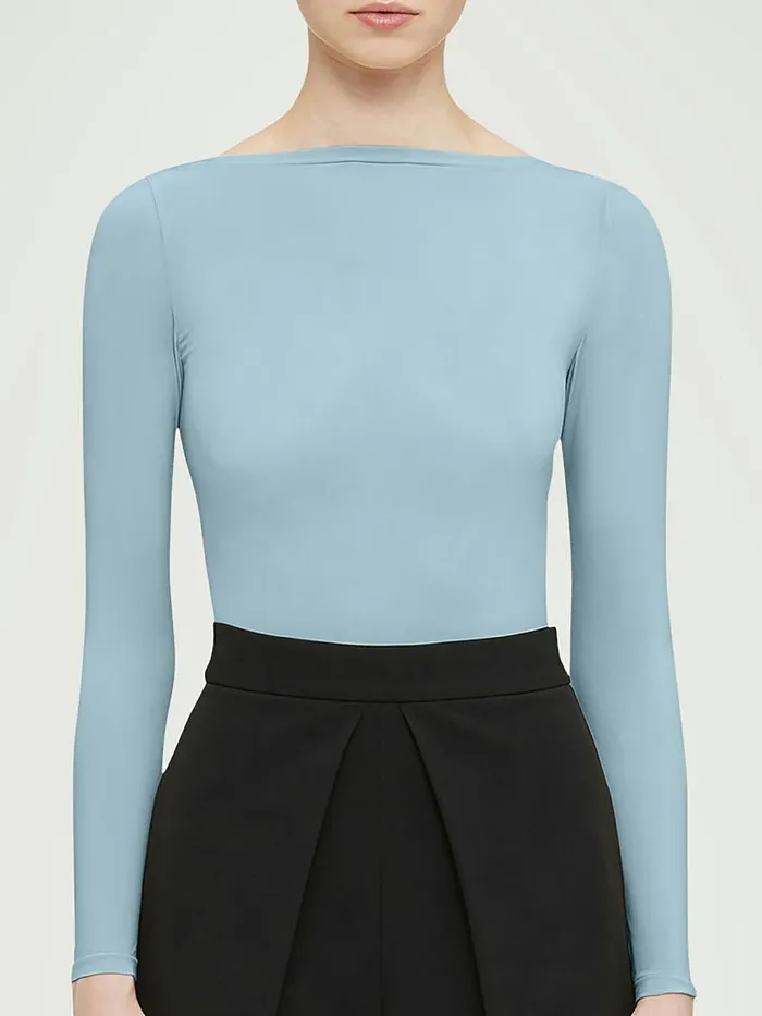 Buenos Aires Top Long Sleeves Sky Women Wolford Tops