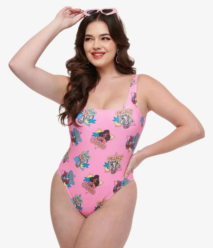 Cakeworthy Pink Barbie California Dream One Piece Swimsuit Plus Unique Vintage One Piece Swim Cakeworthy Pink Barbie California Dream One Piece Swimsuit Plus Unique Vintage One Piece Swim