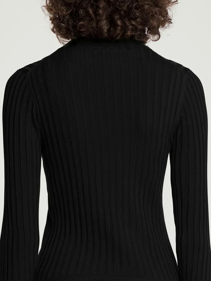 Cashmere Top Long Sleeves Black Women Wolford Tops