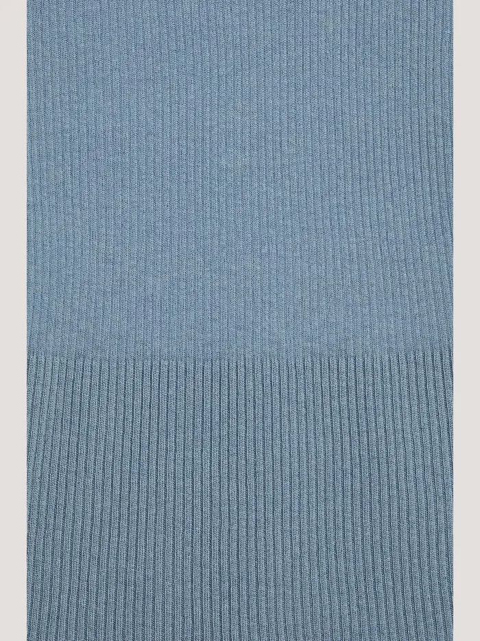 Cashmere Top Short Sleeves Blue Women Wolford Tops