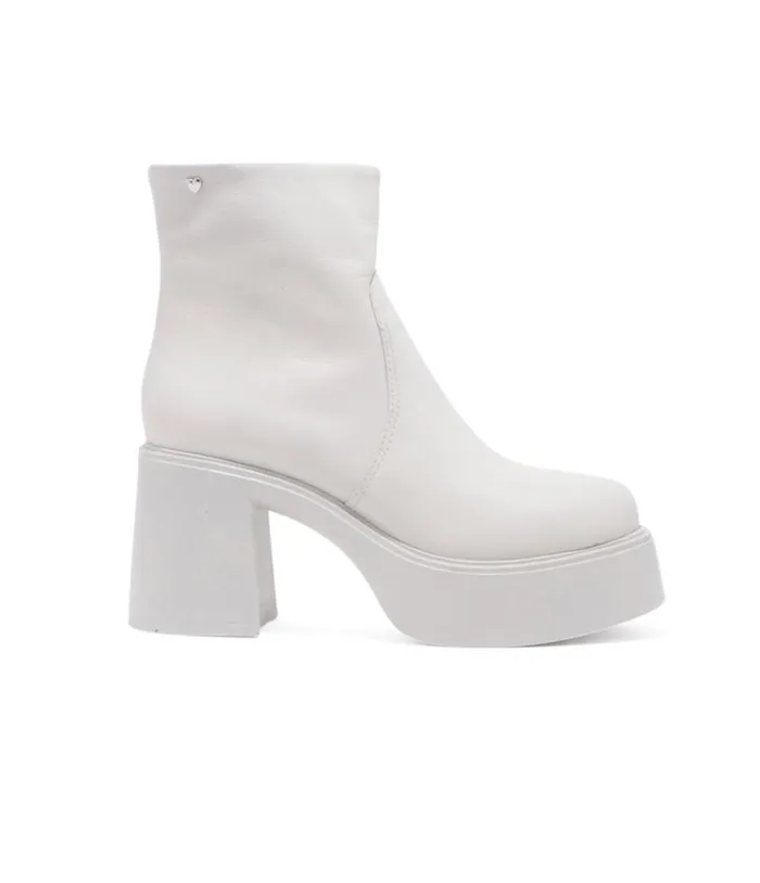 Chelsea Crew 1990s White Leather Platform Vanson Boots Shoes Unique Vintage Boots