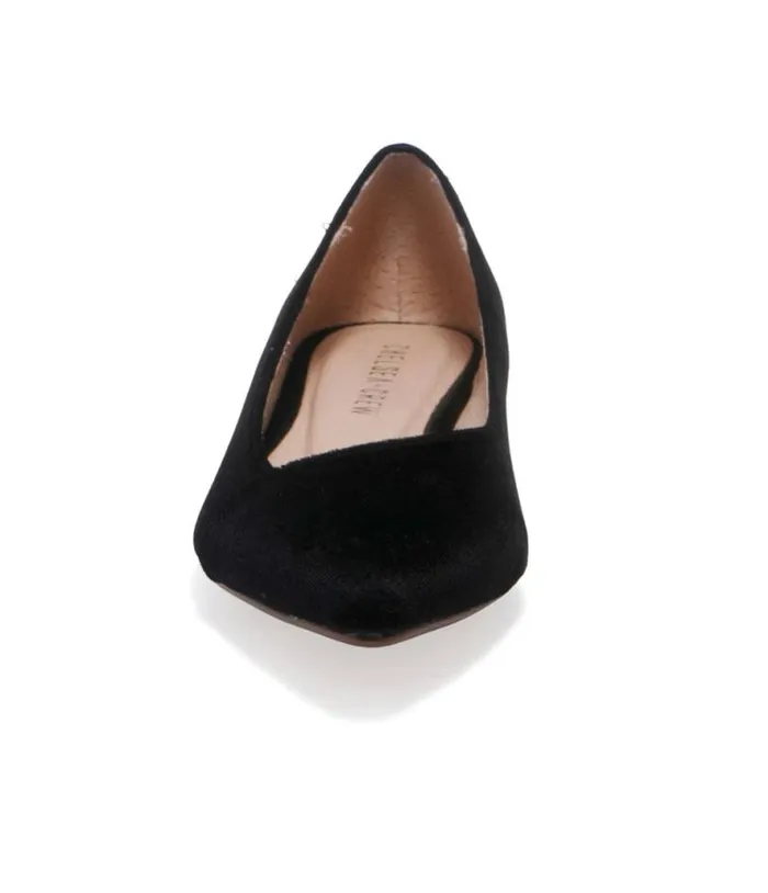 Chelsea Crew Black Velvet Pammy Flats Shoes Unique Vintage Flats