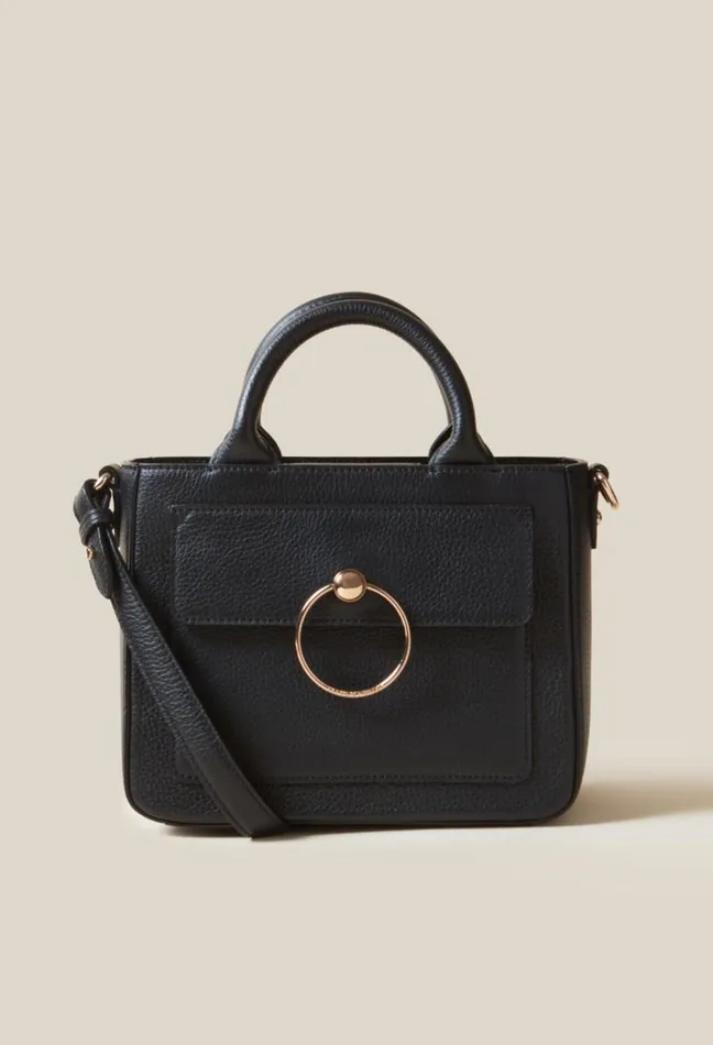 Claudie Pierlot Anouck Grained Leather Bag Bags Crossbody Bags