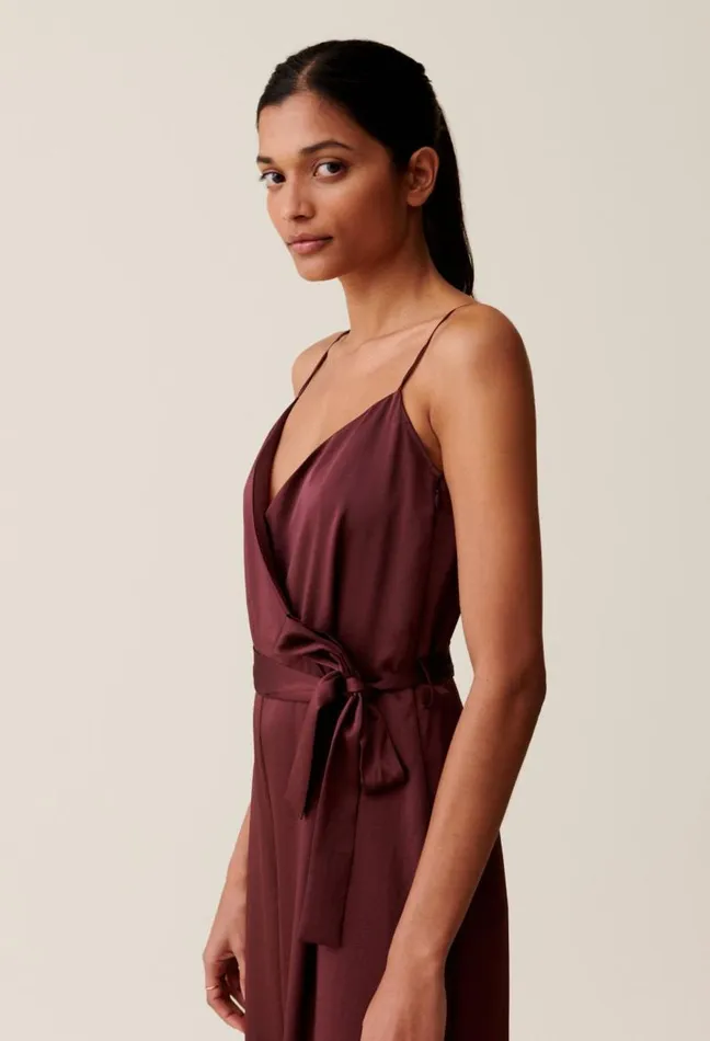 Claudie Pierlot Belted Cappuccino Jumpsuit Clothes Jumpsuits