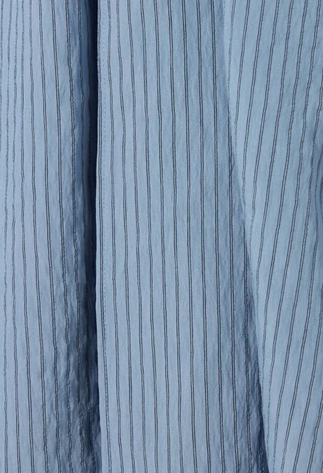 Claudie Pierlot Blue Stripe Wrap Mini Dress Clothes Dresses
