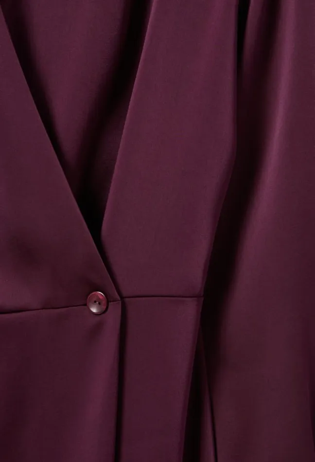 Claudie Pierlot Burgundy Crossover Maxi Dress Clothes Dresses