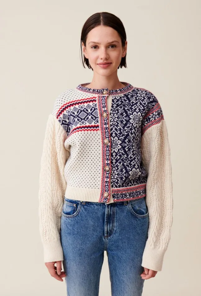 Claudie Pierlot Cableknit Wool Cardigan Clothes Knitwear And Cardigans