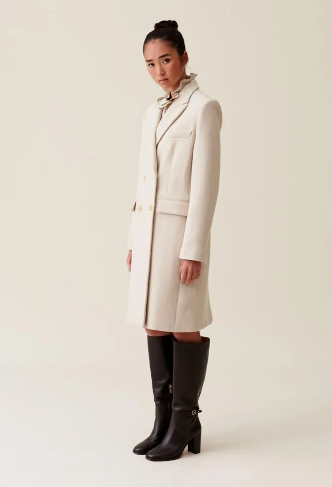 Claudie Pierlot Classic Straight MidLength Coat Clothes Coats