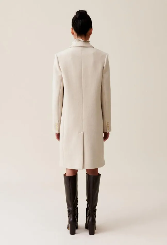 Claudie Pierlot Classic Straight MidLength Coat Clothes Coats