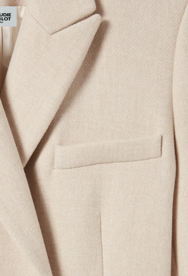 Claudie Pierlot Classic Straight MidLength Coat Clothes Coats