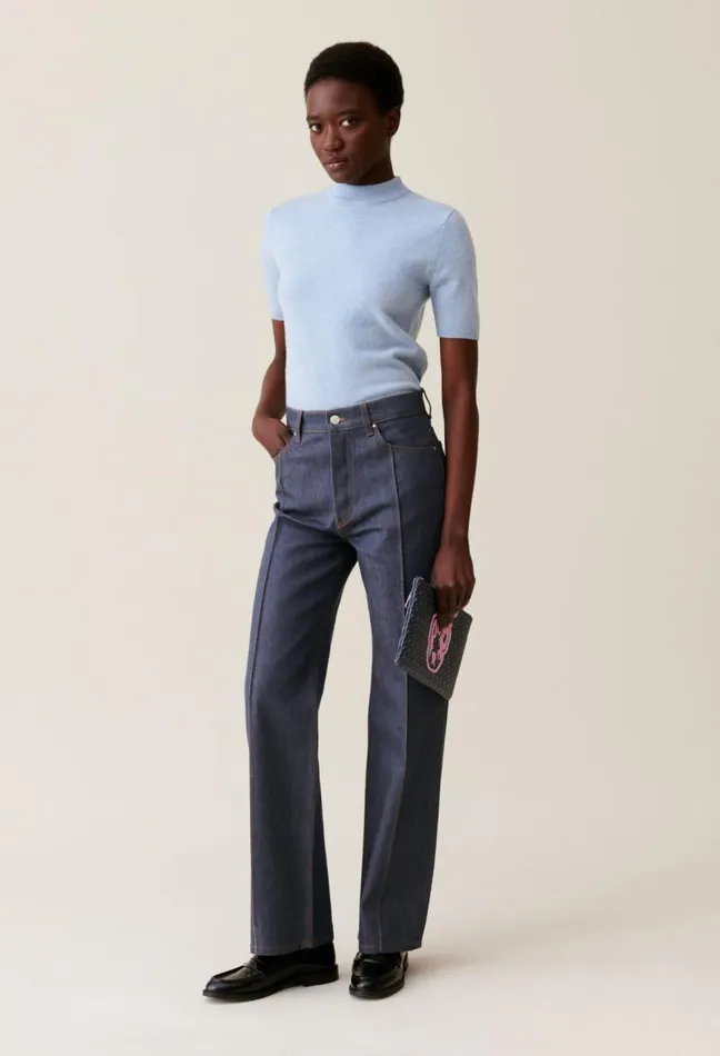 Claudie Pierlot Claude Highwaist Straight Jeans Clothes Jeans And Trousers